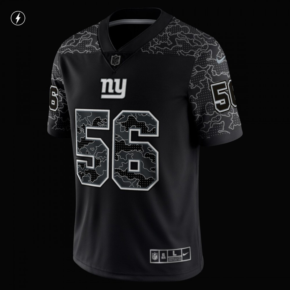 Lawrence Taylor New York Giants Nike Retired Player RFLCTV Limited Jersey - Black-GridironStore
